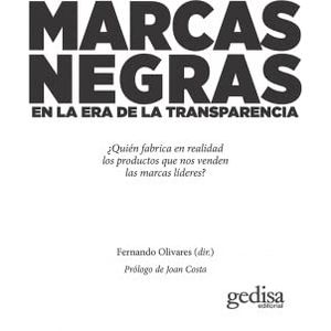 Portada del libro MARCAS NEGRAS Autor OLIVARES, FERNANDO DIRECTOR