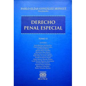 Portada del libro DERECHO PENAL ESPECIAL TOMO II Autor GONZALEZ MONGUI, PABLO ELIAS COORDINADOR