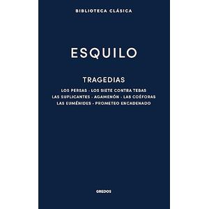 Portada del libro TRAGEDIAS Autor ESQUILO