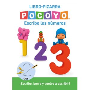 Portada del libro Pocoyó. Lectoescritura - Escribo los números. (Libro-pizarra) Autor ANIMAJ