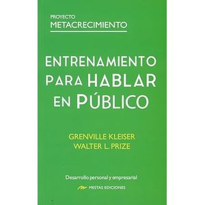 Portada del libro ENTRENAMIENTO PARA HABLAR EN PUBLICO Autor KLEISER, GRENVILLE Y PRIZE, WALTER L