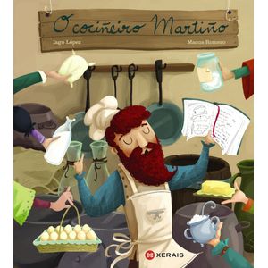 Portada del libro O COCIÑEIRO MARTIÑO Autor IAGO LÓPEZ SANTOS