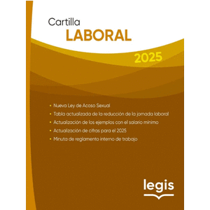 Portada del libro CARTILLA LABORAL 2025 Autor LEGIS