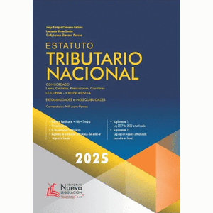 Portada del libro ESTATUTO TRIBUTARIO NACIONAL 2025 Autor CHAVARRO CADENA, JORGE ENRIQUE Y OTROS