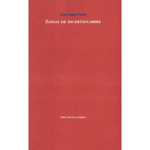Portada del libro ZONAS DE INCERTIDUMBRE Autor SABINA PEREZ, ALBA
