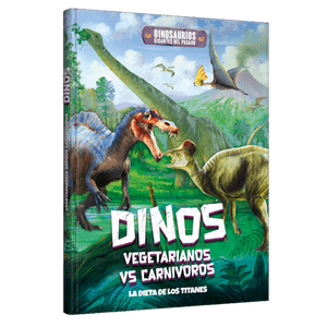 Portada del libro DINOS CARNIVOROS VS VEGETARIANOS Autor BERDUQUE,CAROLINA