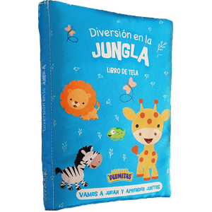 Portada del libro LIBRO DE TELA PLUMITAS DIVERSION EN LA JUNGLA Autor EQUIPO EDITORIAL