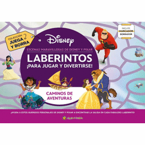Portada del libro LABERINTOS PARA JUGAR Y DIVERTIRSE CON MARCADOR BORRABLE Autor VV.AA