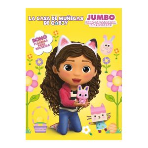 Portada del libro LA CASA DE LAS MUÑECAS GABBY JUMBO LIBRO DE COLOREAR Y ACTIVIDADES Autor VV. AA.