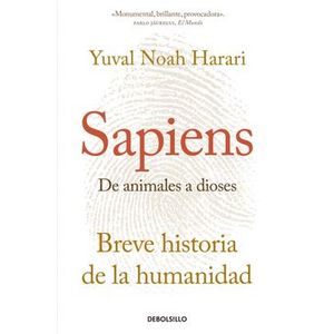 Portada del libro SAPIENS DE ANIMALES A DIOSES Autor HARARI, YUVAL NOAH