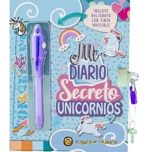 Portada del libro MI DIARIO SECRETO DE UNICORNIOS CON BOLIGRAFO DE TINTA INVISIBLE Autor VV. AA.