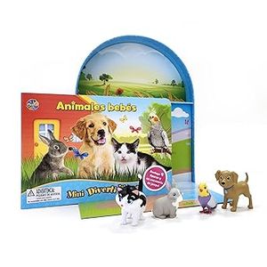 Portada del libro MINI DIVERTI LIBROS ANIMALES BEBES OON FIGURAS Y ESCENARIO DE JUEGO Autor VV. AA.