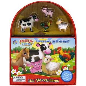 Portada del libro MINI DIVERTI LIBROS AMIGOS DE LA GRANJA CON FIGURAS Y ESCENARIO DE JUEGO Autor VV. AA.