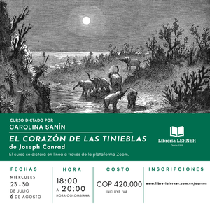 Portada del libro CURSO EL CORAZÓN DE LAS TINIEBLAS de Joseph Conrad Autor 