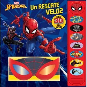 Portada del libro UN RESCATE VELOZ. LIBRO 3D CON SONIDO. SPIDERMAN Autor Spiderman