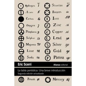 Portada del libro LA TABLA PERIODICA Autor SCERRI, ERIC