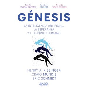 Portada del libro GENESIS LA INTELIGENCIA ARTIFICIAL LA ESPERANZA Y EL ESPIRITU HUMANO Autor VV.AA