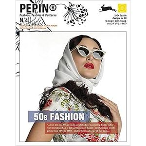 Portada del libro 50S FASHION PEPIN FASHION TEXTILES & PATTERNS Autor VAN ROOJEN, PEPIN
