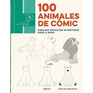 Portada del libro 100 ANIMALES DE COMIC Autor BRADLEY, KEILIDH
