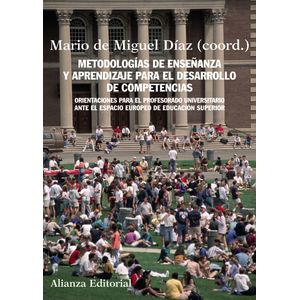Portada del libro METODOLOGIA DE ENSEÑANZA Y APRENDIZAJE PARA EL DESARROLLO DE COMPETENCIAS Autor DIAZ, MARIO DE MIGUEL