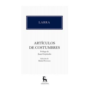 Portada del libro ARTICULOS DE COSTUMBRES Autor LARRA