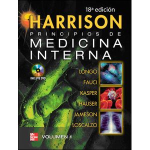 Portada del libro HARRISON PRINCIPIOS MEDICINA INTERNA 2 VOLUMENES CON DVD Autor LONGO Y OTRO