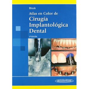 Portada del libro ATLAS EN COLOR DE CIRUGIA IMPLANTOLOGIA DENTAL Autor BLOCK, MICHAEL