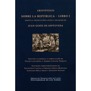 Portada del libro SOBRE LA REPUBLICA LIBRO I Autor ARISTOTELES