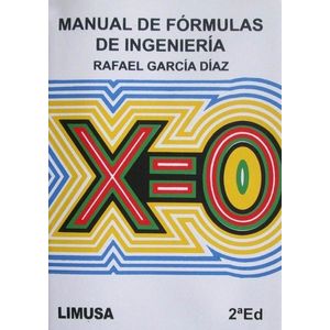 Portada del libro MANUAL DE FORMULAS DE INGENIERIA Autor GARCIA DIAZ, RAFAEL