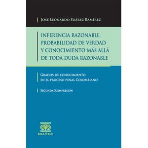 Portada del libro INFERENCIA RAZONABLE PROBABILIDAD DE VERDAD Y CONOCIMIENTO MAS ALLA DE TODA DUDA RAZONABLE Autor SUAREZ RAMIREZ, JOSE LEONARDO