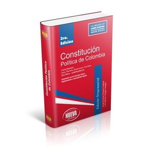 Portada del libro CONSTITUCION POLITICA DE COLOMBIA 2018 Autor CHAVARRO CADENA, JORGE ENRIQUE