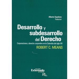 Portada del libro DESARROLLO Y SUBDESARROLLO DEL DERECHO Autor MEANS, ROBERT CHARLES