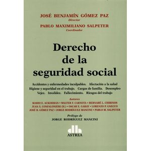 Portada del libro DERECHO DE LA SEGURIDAD SOCIAL Autor GOMEZ PAZ, JOSE BENJAMIN