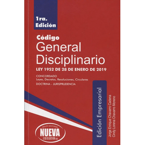 Portada del libro CODIGO GENERAL DISCIPLINARIO Autor CANDAMIL PINZON, GERARDO EDITOR