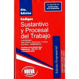 Portada del libro CODIGOS SUSTANTIVO Y PROCESAL DEL TRABAJO 2020 Autor CHAVARRO CADENA, JORGE ENRIQUE