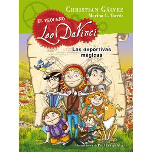 Portada del libro EL PEQUEÑO LEO DAVINCI 1. LAS DEPORTIVAS MAGICAS Autor Christian Gálvez