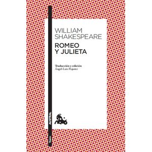 Portada del libro Romeo y Julieta Autor William Shakespeare