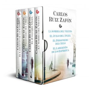 Portada del libro Estuche Tetralogía La Sombra del Viento Autor Carlos Ruiz Zafón