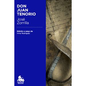 Portada del libro Don Juán Tenorio Autor José Zorrilla